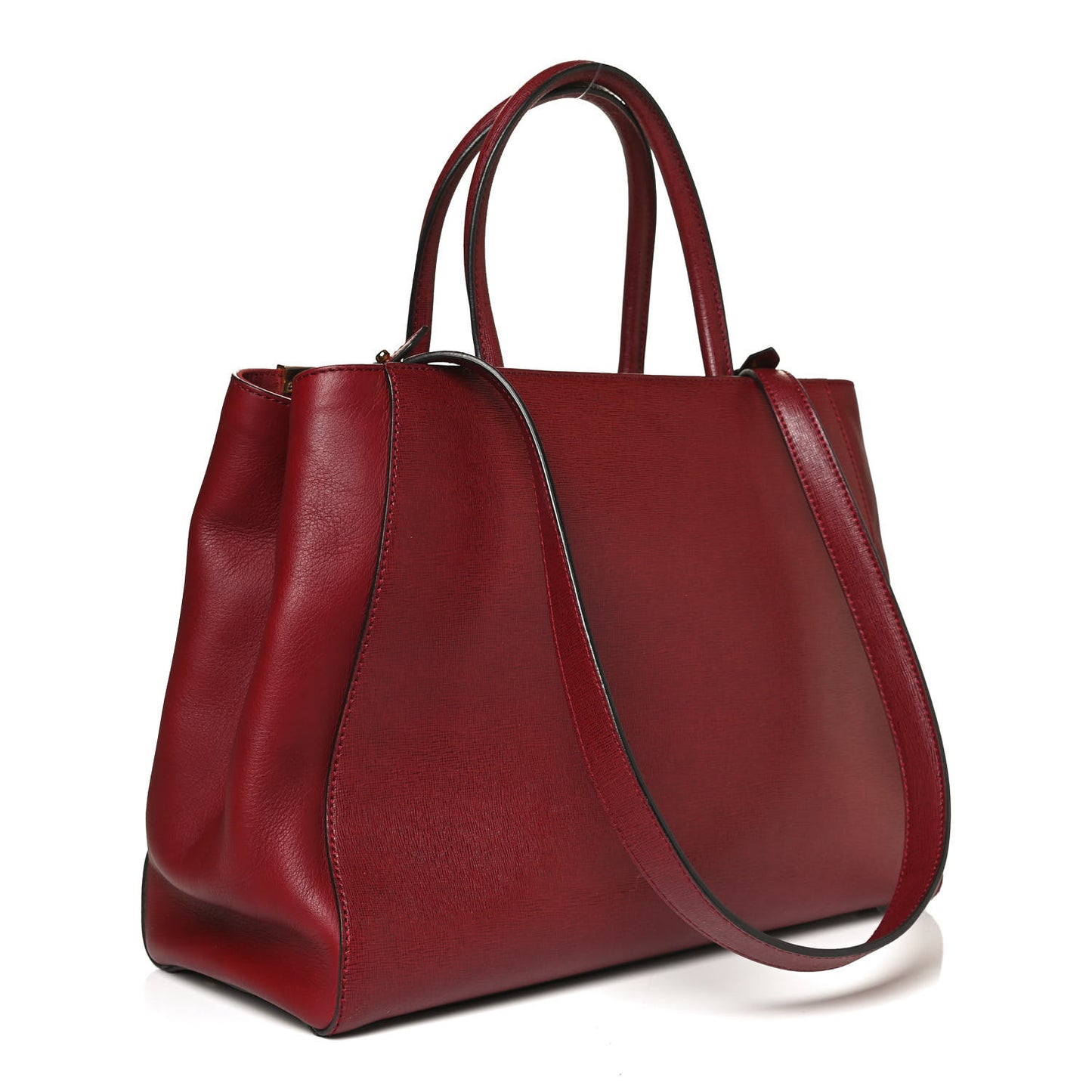 Vitello Elite Regular 2Jours Tote Rosso Scuro Ciliegia