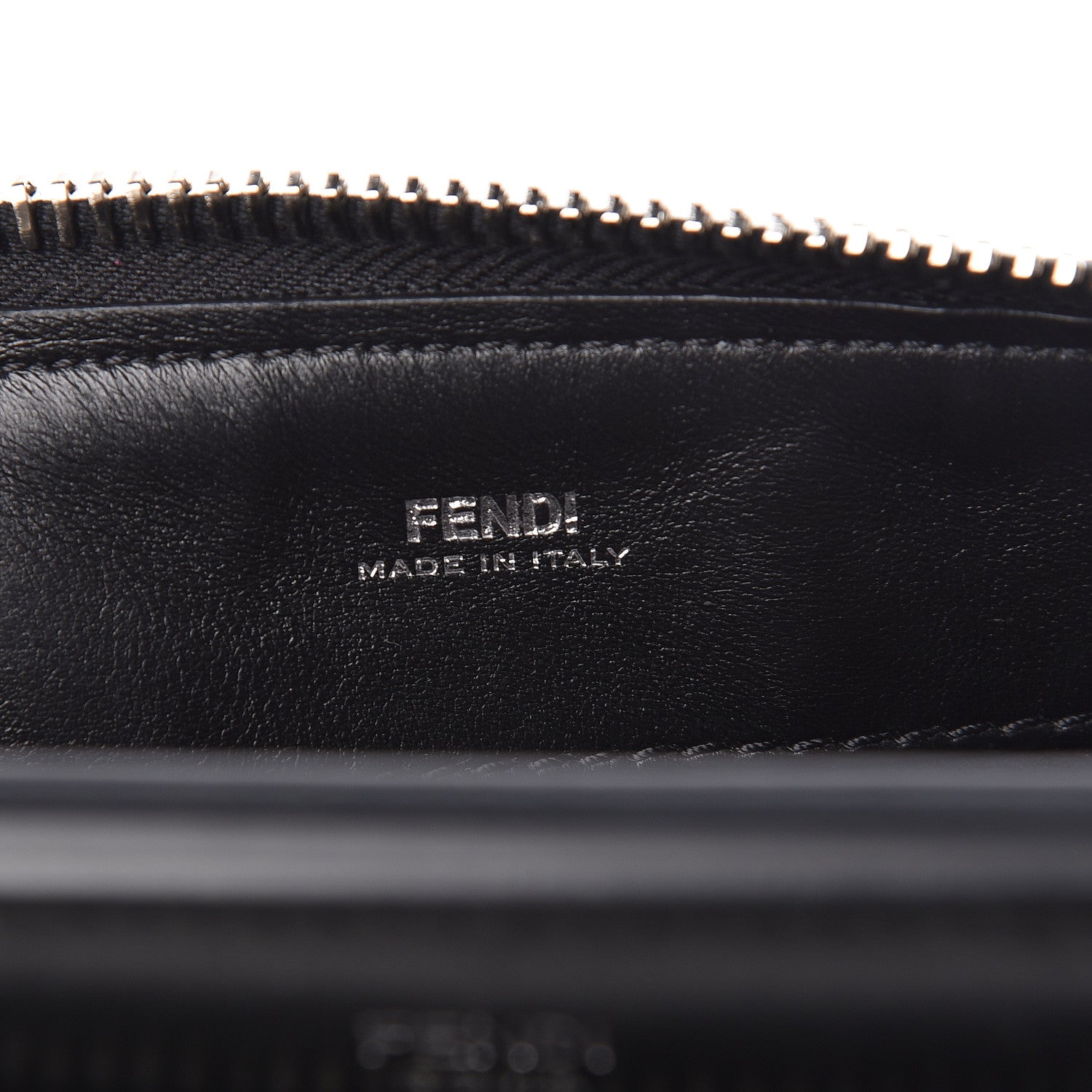 Fendi Shiny Nappa Trapuntata Small DotCom Click Chain Satchel Black 7 of 15