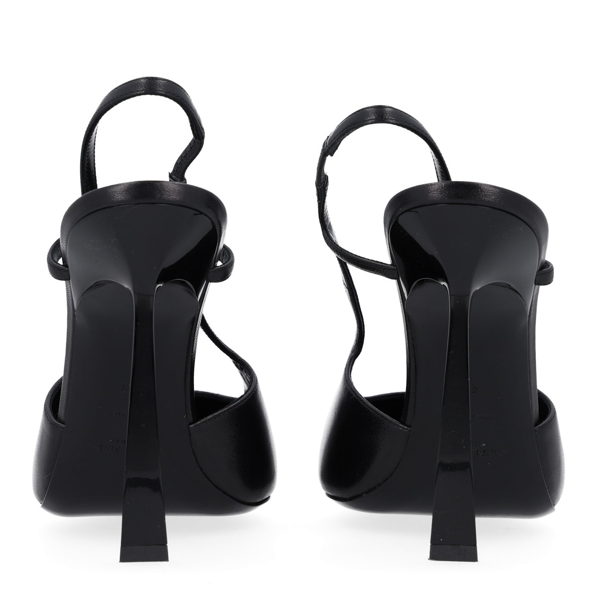Saint Laurent Smooth Calfskin Jeanne 110 Slingback Pumps 41 Black 6 of 11