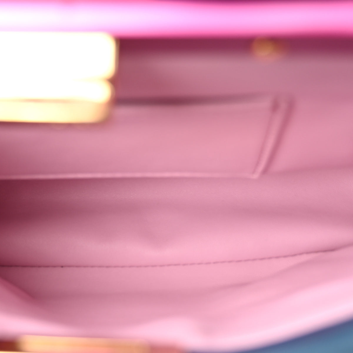Fendi Nappa Colorblock Mini Peekaboo Iconic Satchel Iris Magenta Bubblegum 5 of 12