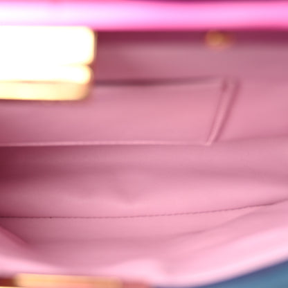 Fendi Nappa Colorblock Mini Peekaboo Iconic Satchel Iris Magenta Bubblegum 5 of 12