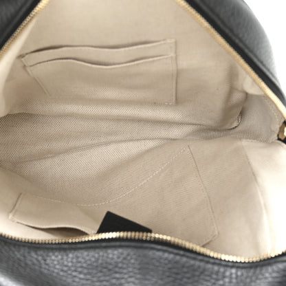 Gucci Pebbled Calfskin Soho Chain Backpack Black 5 of 10