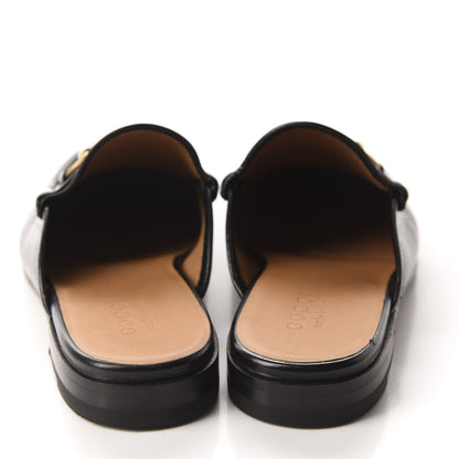 Gucci Goatskin Mens Horsebit Slippers 8 Black 5 of 9