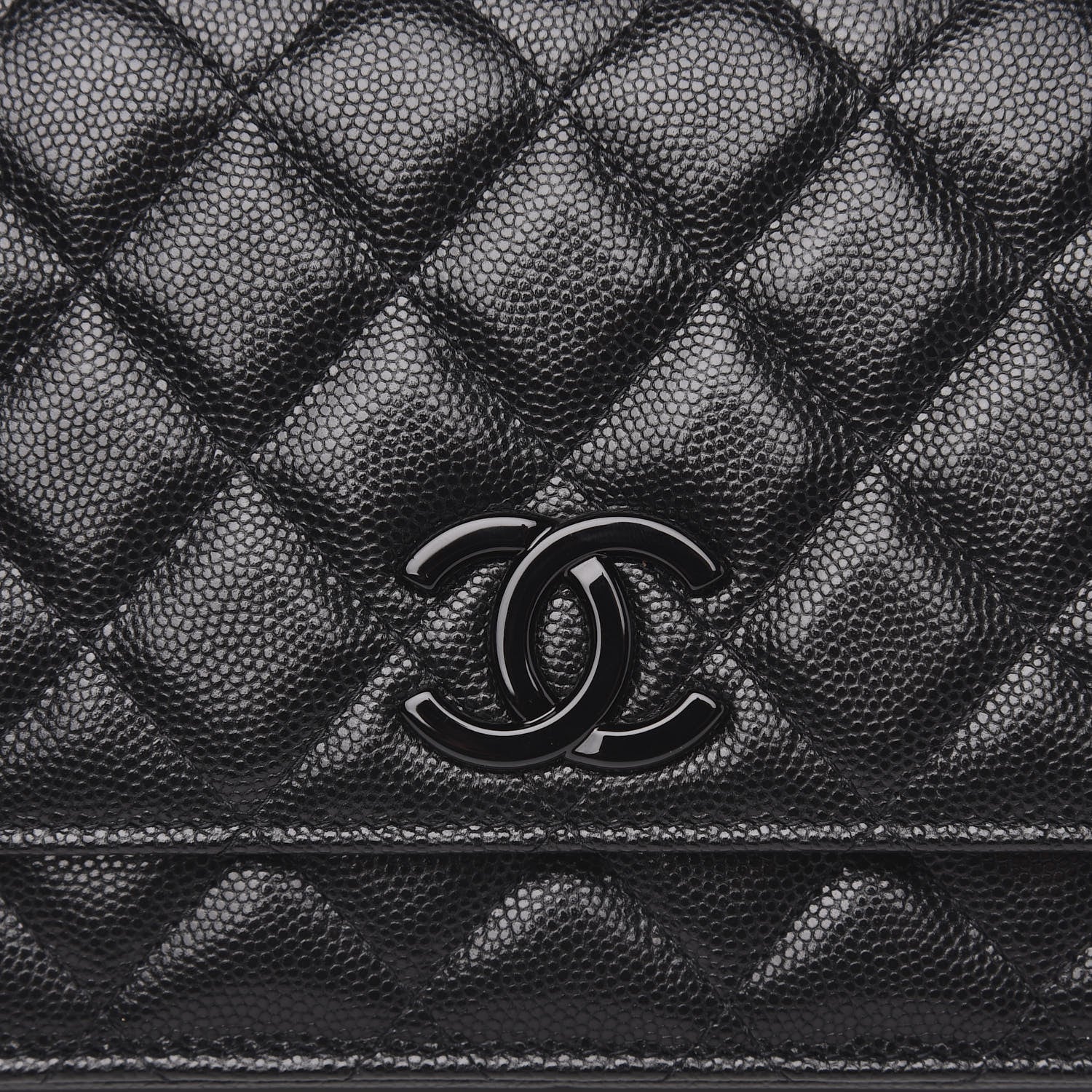 Chanel Caviar Quilted My Everything Wallet On Chain WOC Black 9 of 12