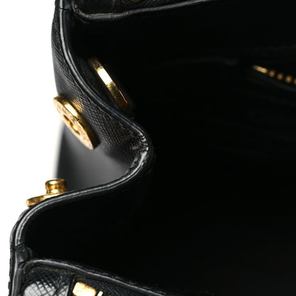 Prada Saffiano Small Galleria Double Zip Tote Black 12 of 15