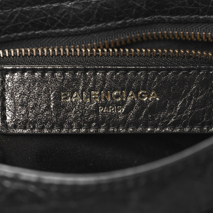 Balenciaga Agneau Classic Hardware S City Logo Strap Black White 7 of 11