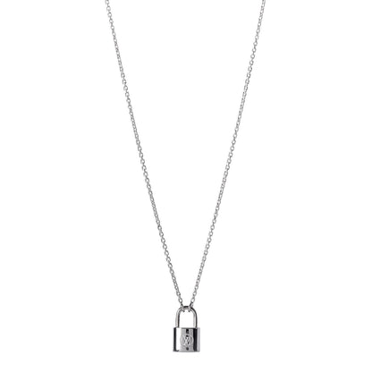 Louis Vuitton Sterling Silver Lockit Necklace 1 of 6