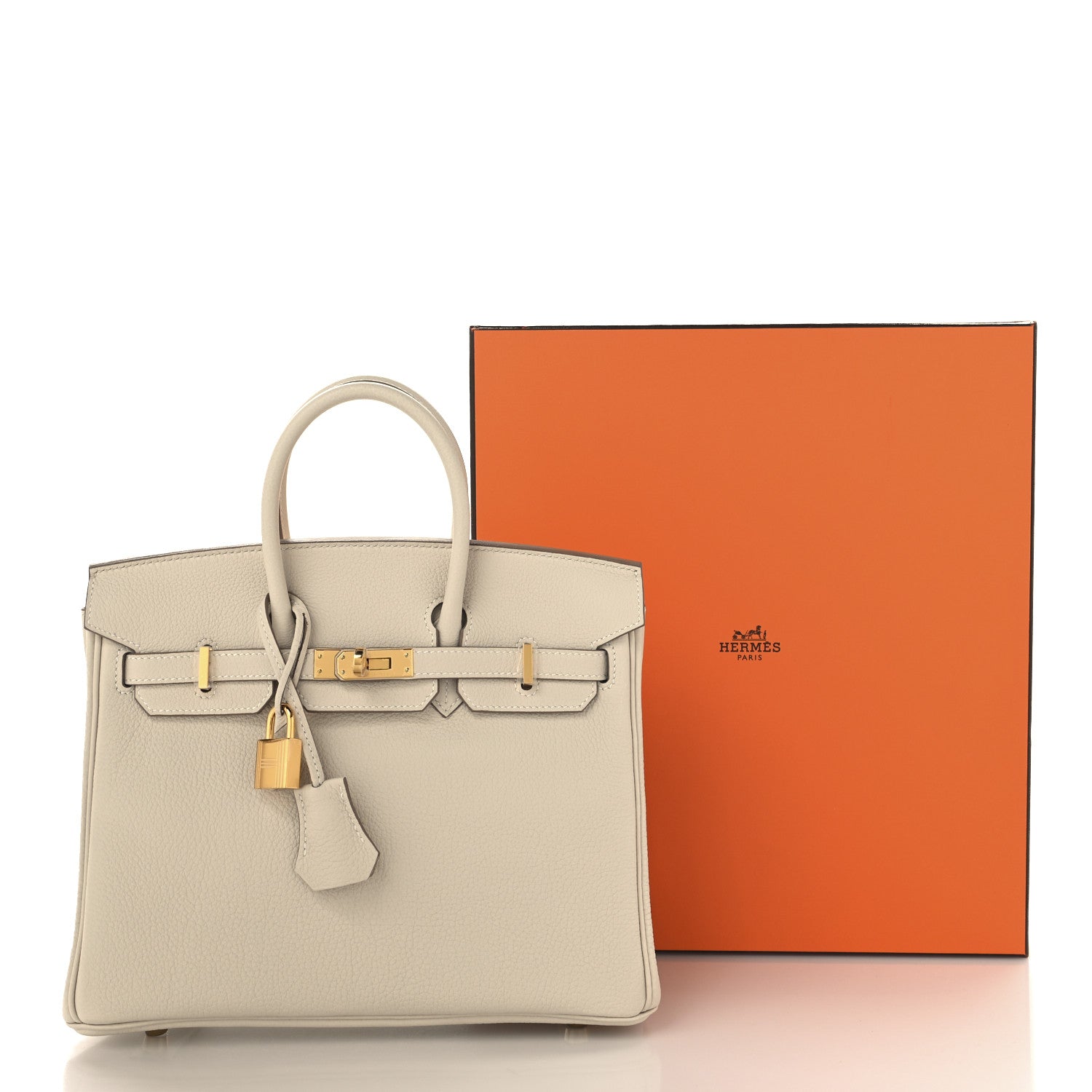Hermes Togo Birkin 25 Craie 13 of 13