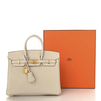 Hermes Togo Birkin 25 Craie 13 of 13