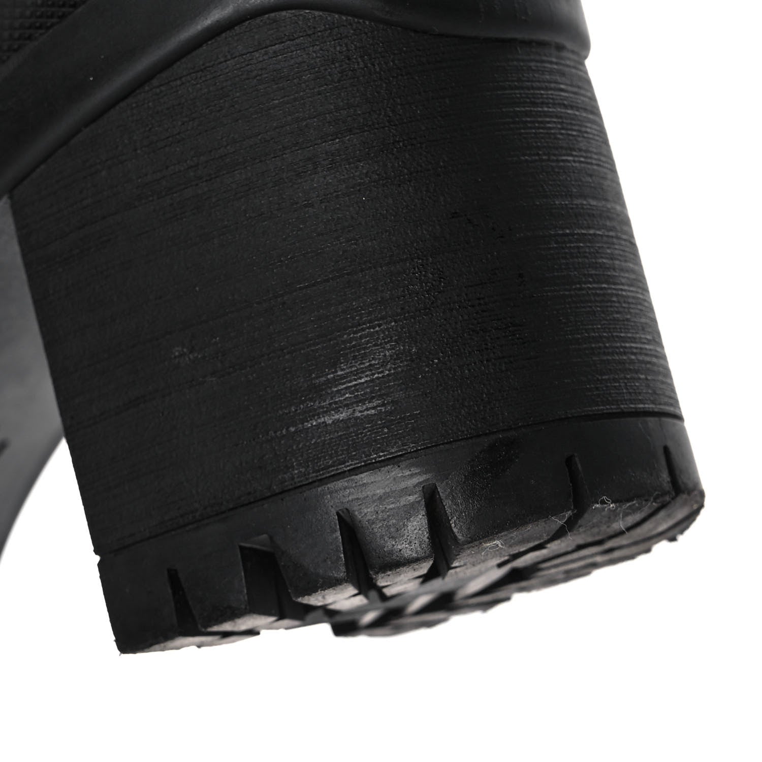 Prada Nylon Lug Sole Chelsea 55mm Boots 39 Black 11 of 12