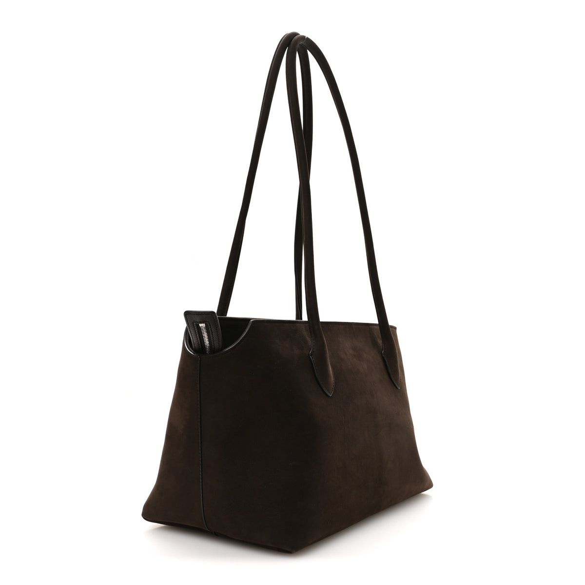 The Row Nubuck Terrasse Bag Dark Mocha 3 of 9