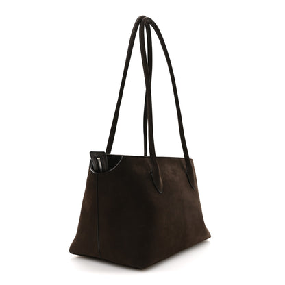 The Row Nubuck Terrasse Bag Dark Mocha 3 of 9