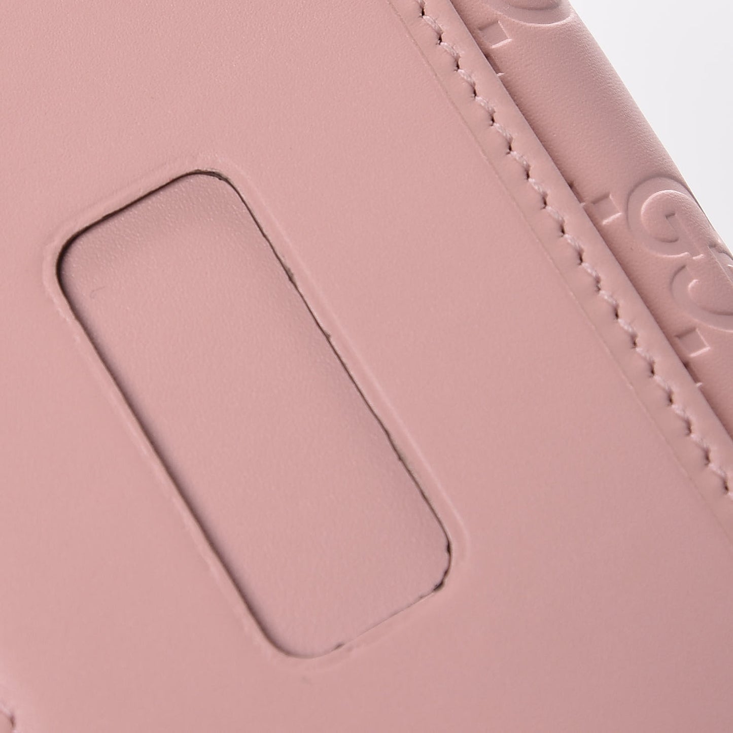 Guccissima Signature Crystal Cat Zip Around Card Case Light Candy Pink