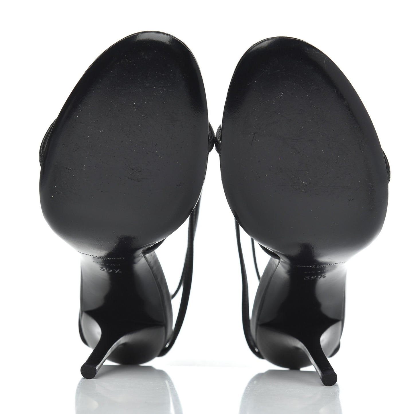 Calfskin Cassandra 110 Sandals 39.5 Black Gold