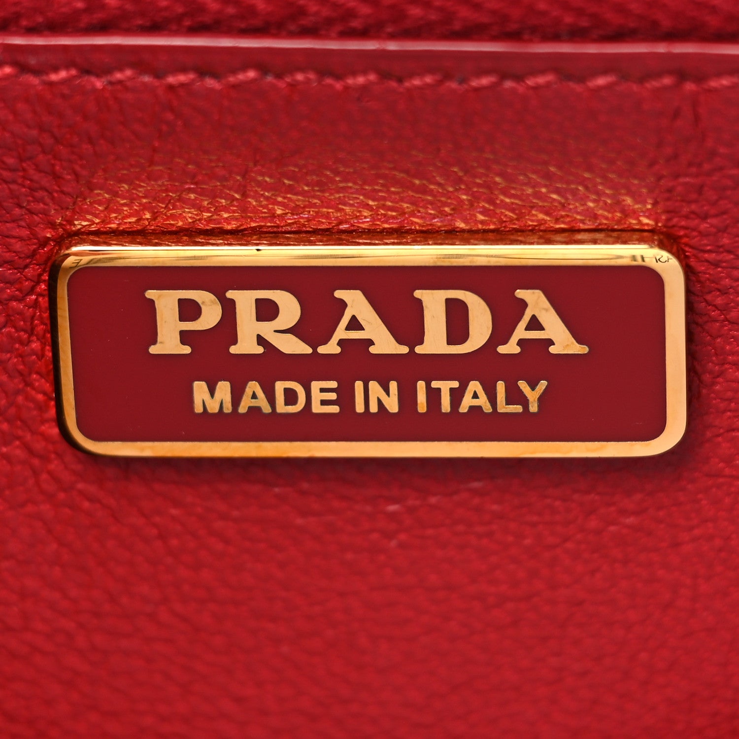 Prada Saffiano Fiocco Bow Flap Wallet Fuoco 7 of 13