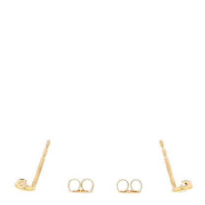 Roberto Coin 18K Yellow Gold Diamond .20ctw Bezel Stud Earrings 3 of 4