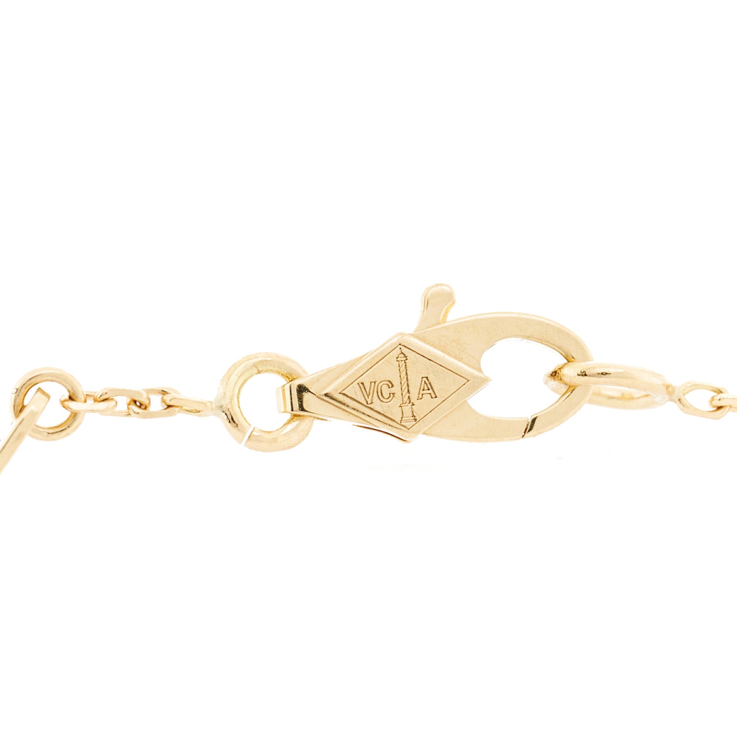 18K Yellow Gold Mother of Pearl Sweet Alhambra Bracelet