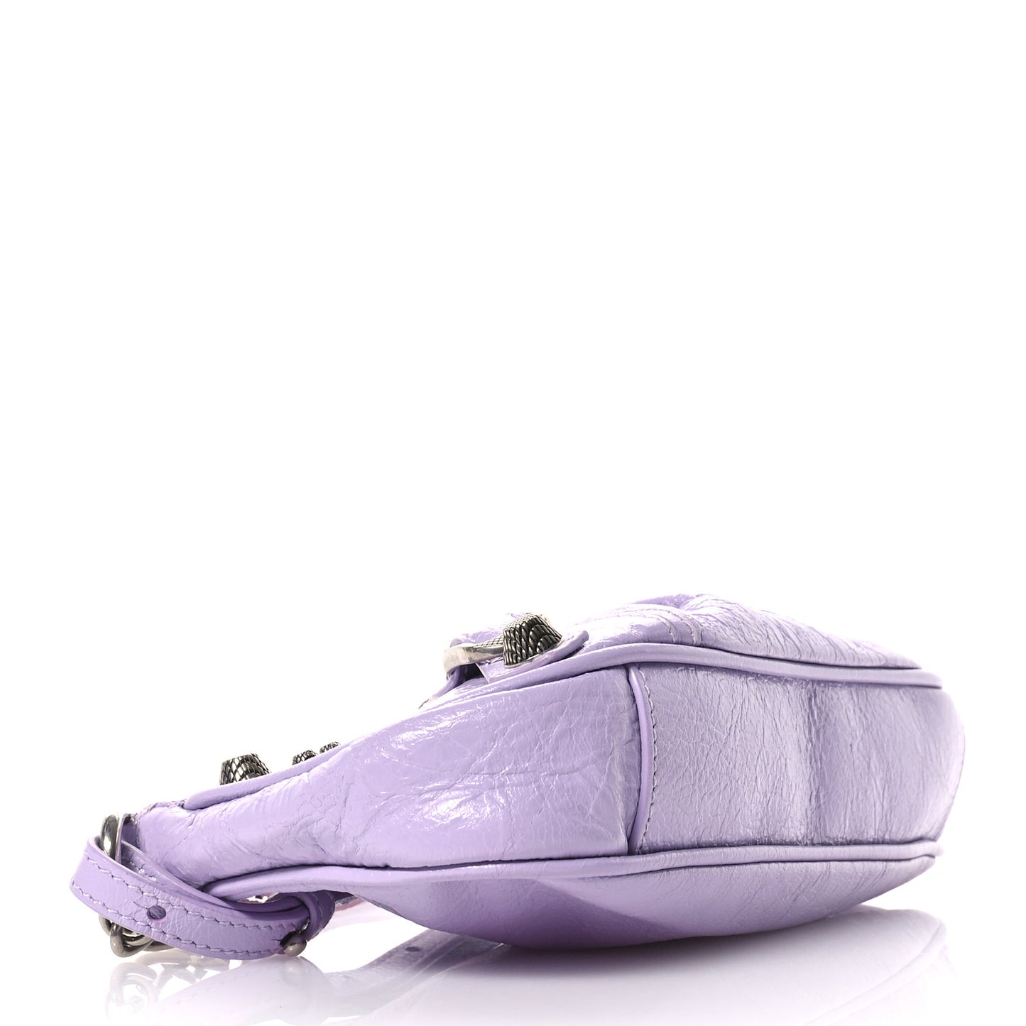 Agneau Arena Le Cagole Mini Purse With Chain Lilac