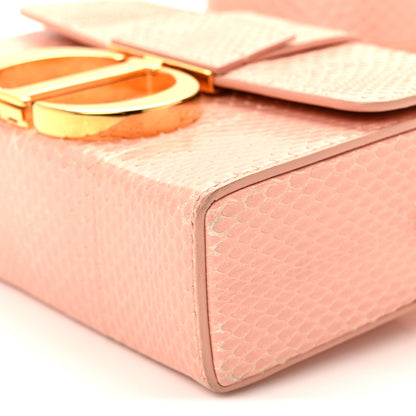 Christian Dior Snakeskin 30 Montaigne Box Bag Rose Clair 10 of 11