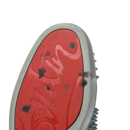 Christian Louboutin Veau Velours Mens Louis Orlato Flat Spikes Sneakers 42 Light Green 19 of 23