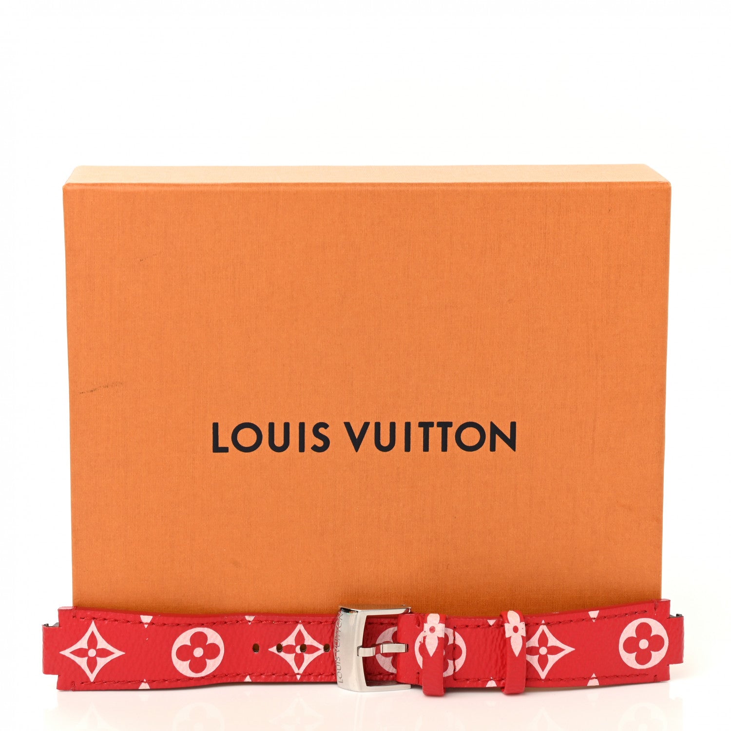 Louis Vuitton Monogram Tambour 10mm Watch Strap Red 6 of 6