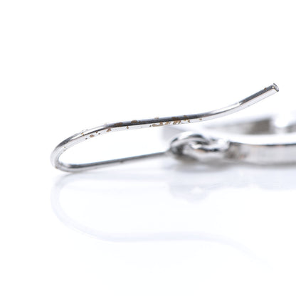 Christian Dior Crystal Logo Earrings Silver 4 of 4