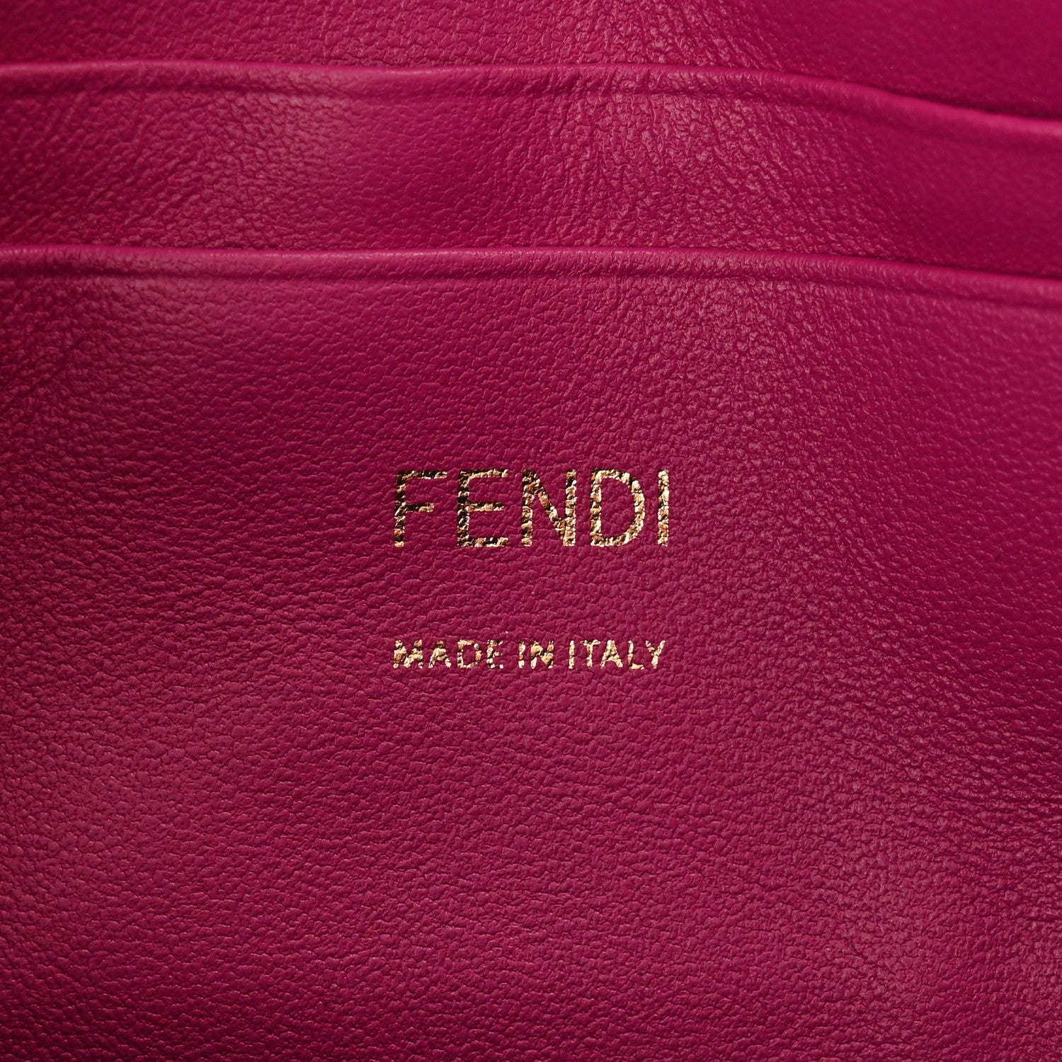 Fendi Nappa FF 1974 Embossed Mini Baguette Ciclamino Pilar 6 of 11