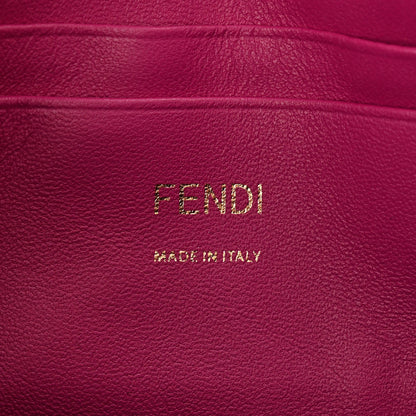 Fendi Nappa FF 1974 Embossed Mini Baguette Ciclamino Pilar 6 of 11