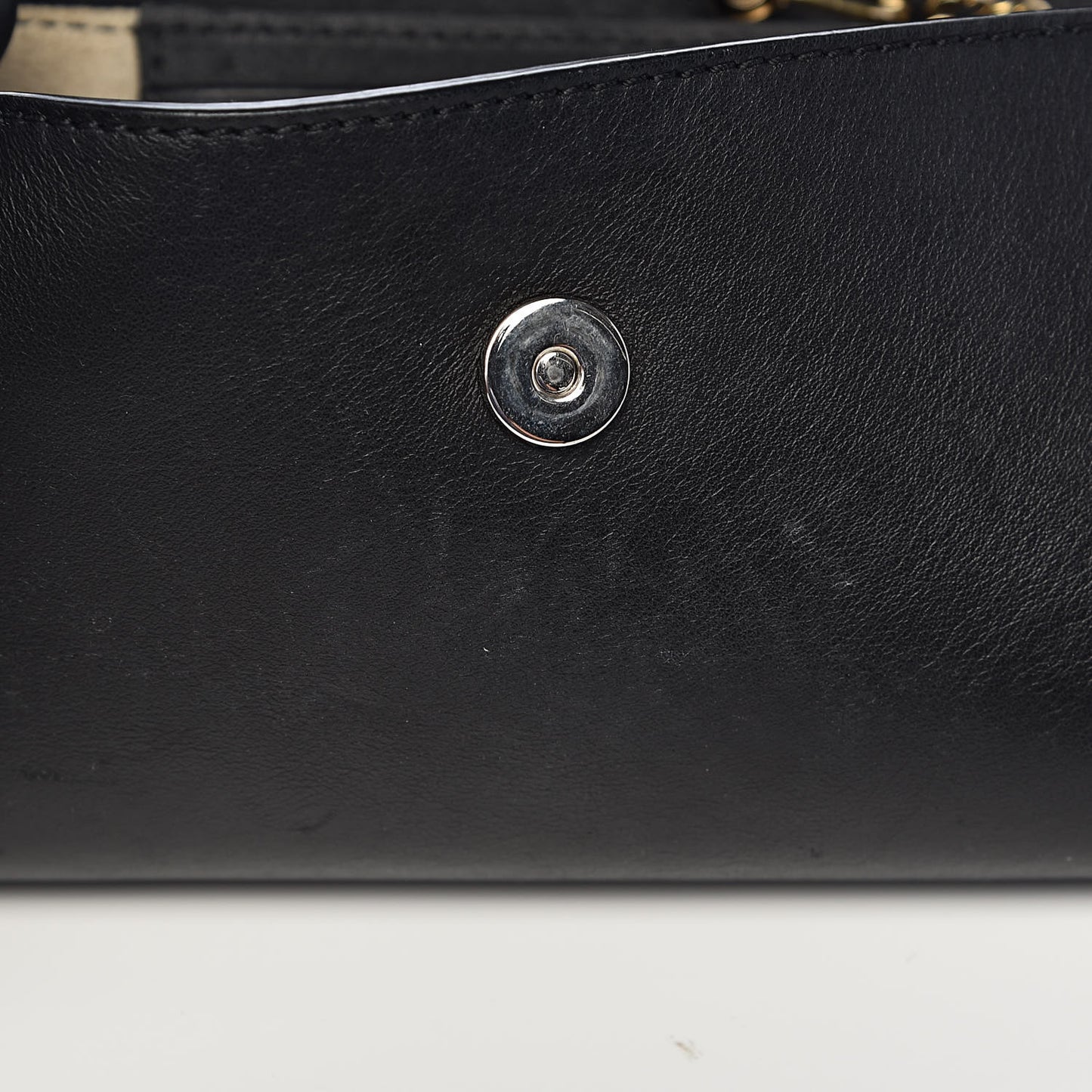 Suede Calfskin Mini Faye Shoulder Bag Black