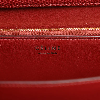 Celine Lizard Medium Classic Box Flap Bag Ruby 5 of 8