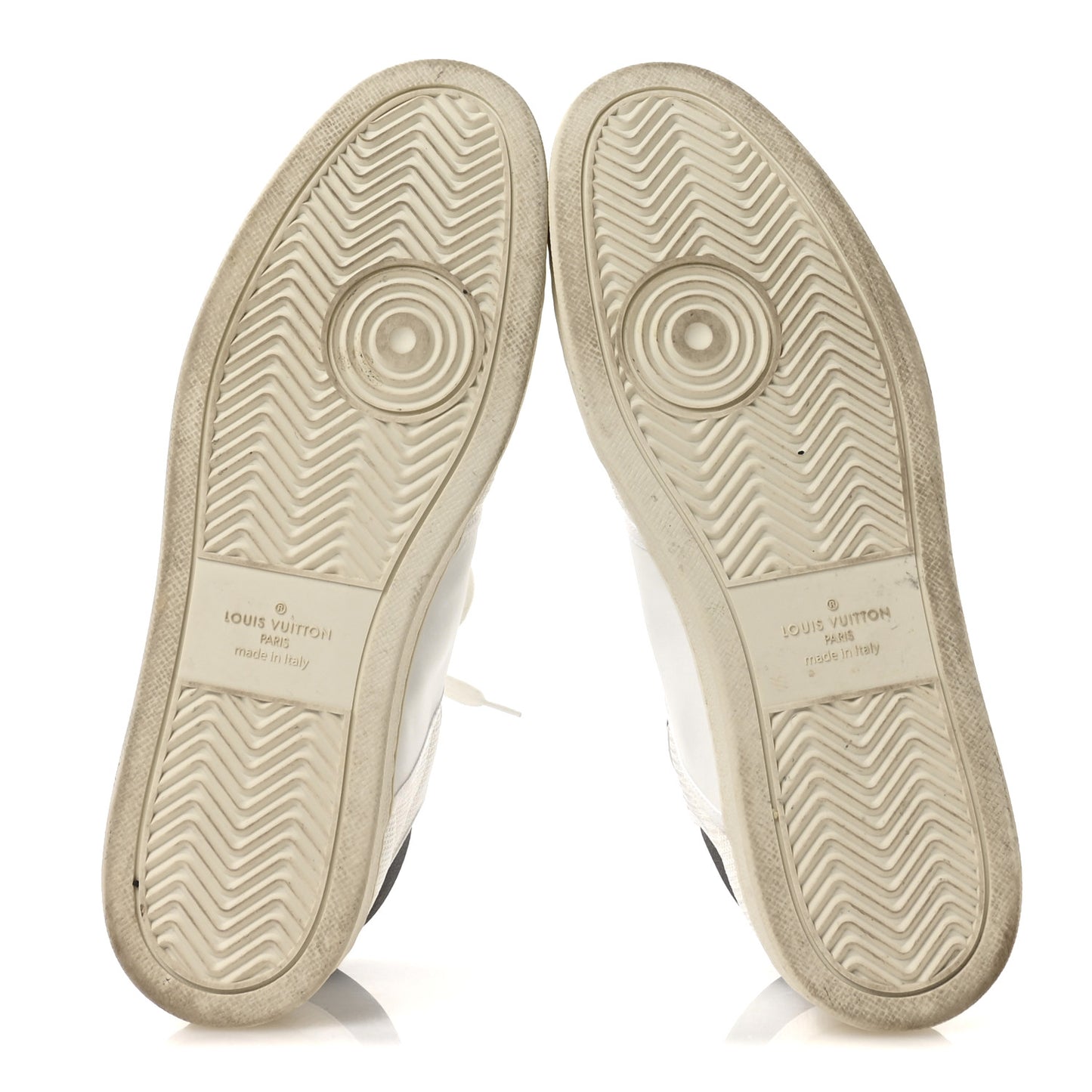 Monogram Calfskin Rivoli High Top Sneakers 10 White