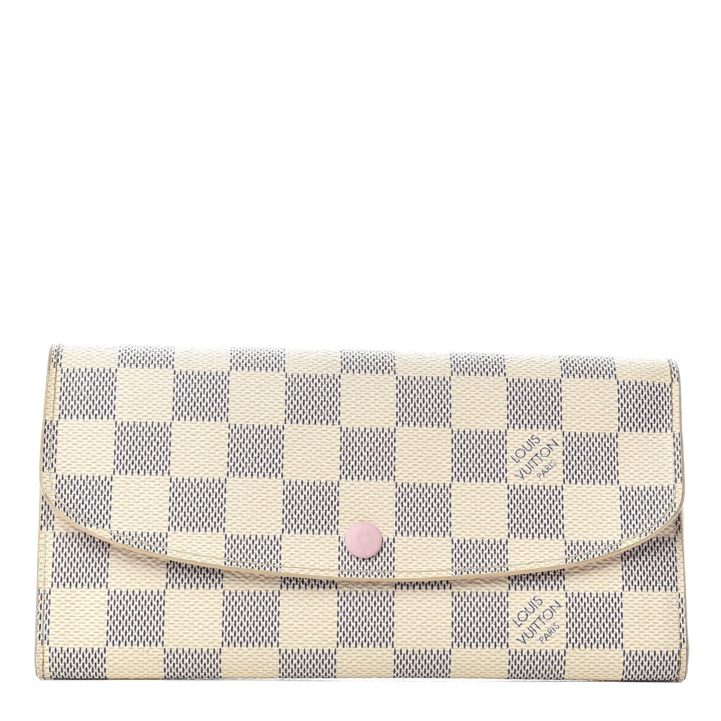 Damier Azur Emilie Wallet Rose Ballerine