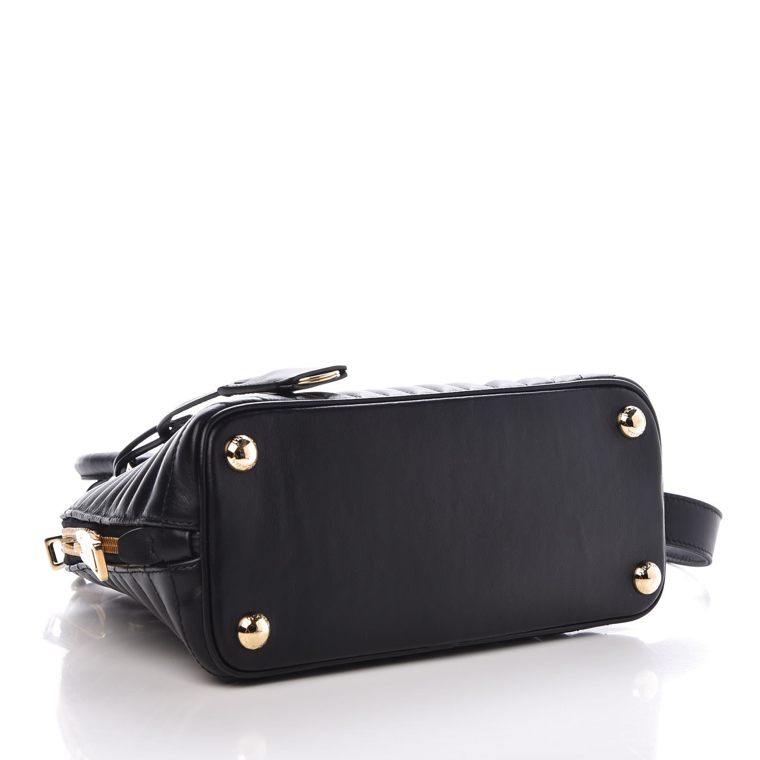 Prada Soft Calfskin Impunture Diagramme Promenade Tote Black 5 of 7