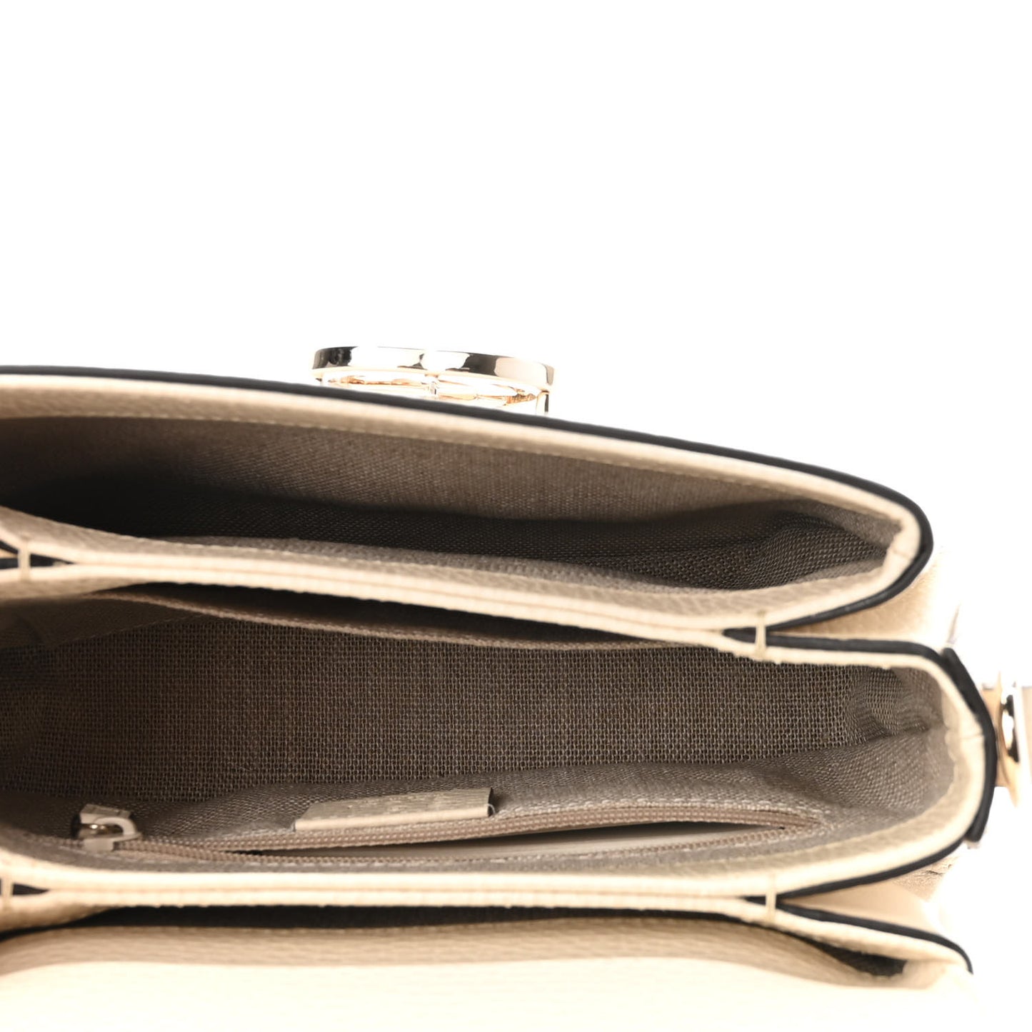 Dollar Calfskin Interlocking G Crossbody Bag Ivoire