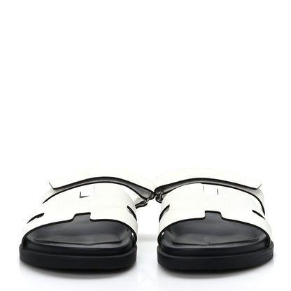 Hermes Epsom Mens Chypre Sandals 43 White 2 of 8