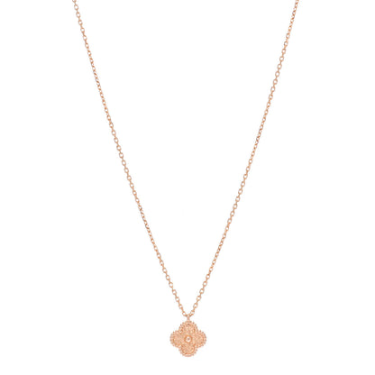 Van Cleef & Arpels 18K Rose Gold Sweet Alhambra Pendant Necklace 1 of 7