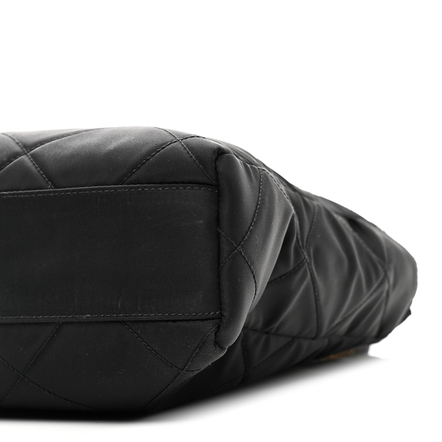Prada Re-Nylon Impuntu Quilted Re-Edition 1995 Chaine Small Tote Bag Black 9 of 9