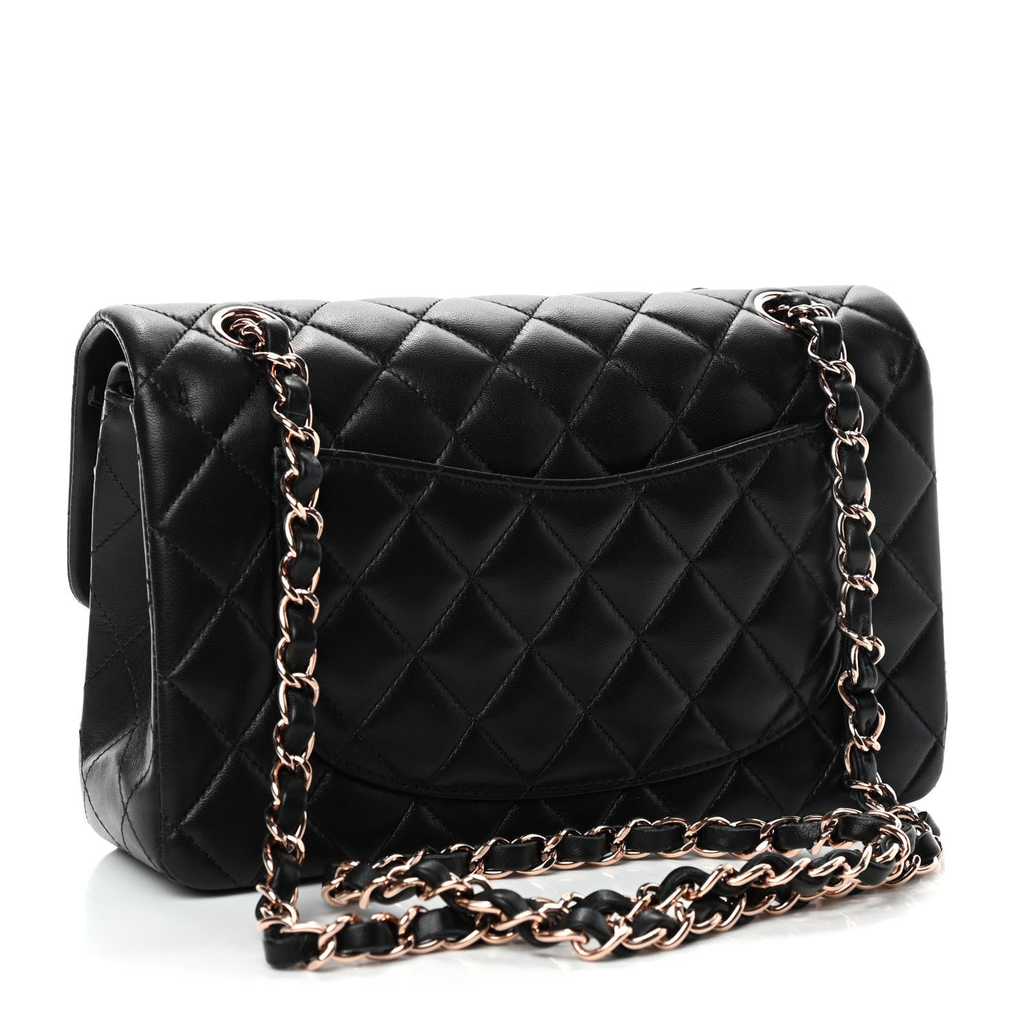 Chanel Lambskin Quilted Small Double Flap Black 2 of 5