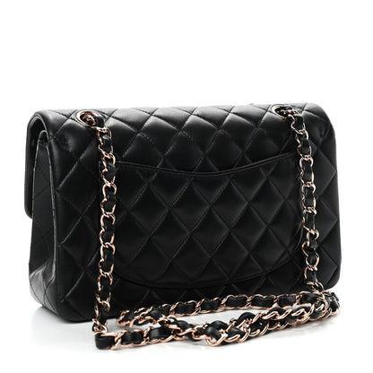 Chanel Lambskin Quilted Small Double Flap Black 2 of 5