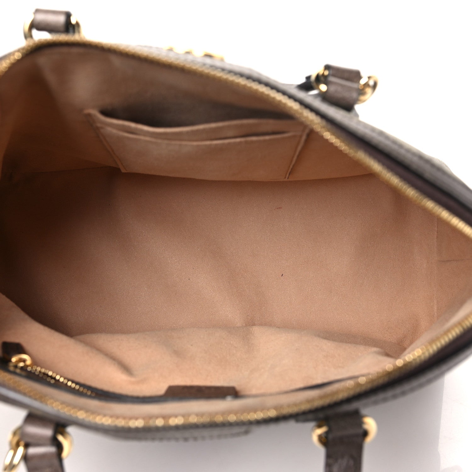 Gucci GG Supreme Monogram Web Medium Ophidia Top Handle Dome Bag Brown 5 of 11