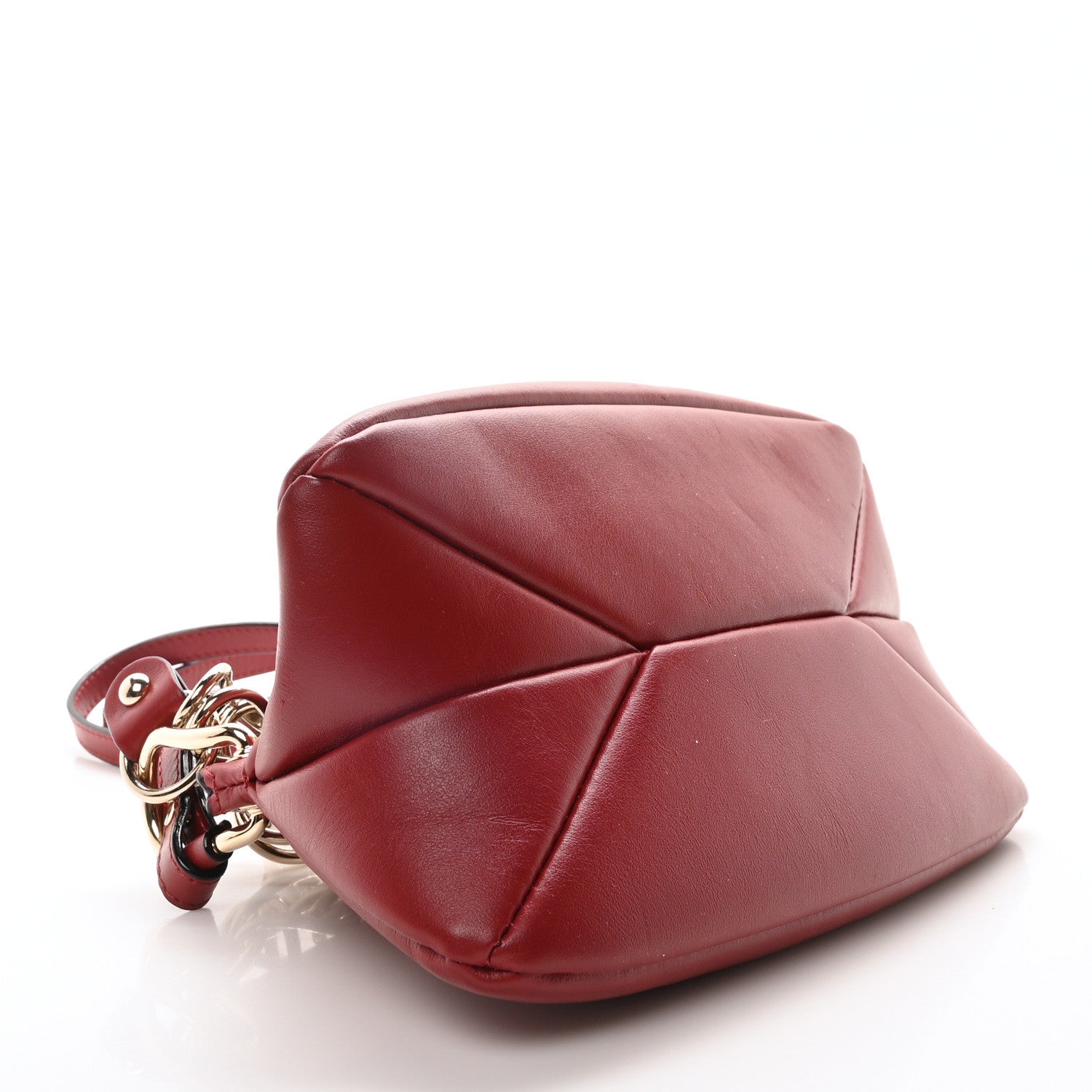 Chloe Calfskin Mini Juana Shoulder Bag Red 4 of 10