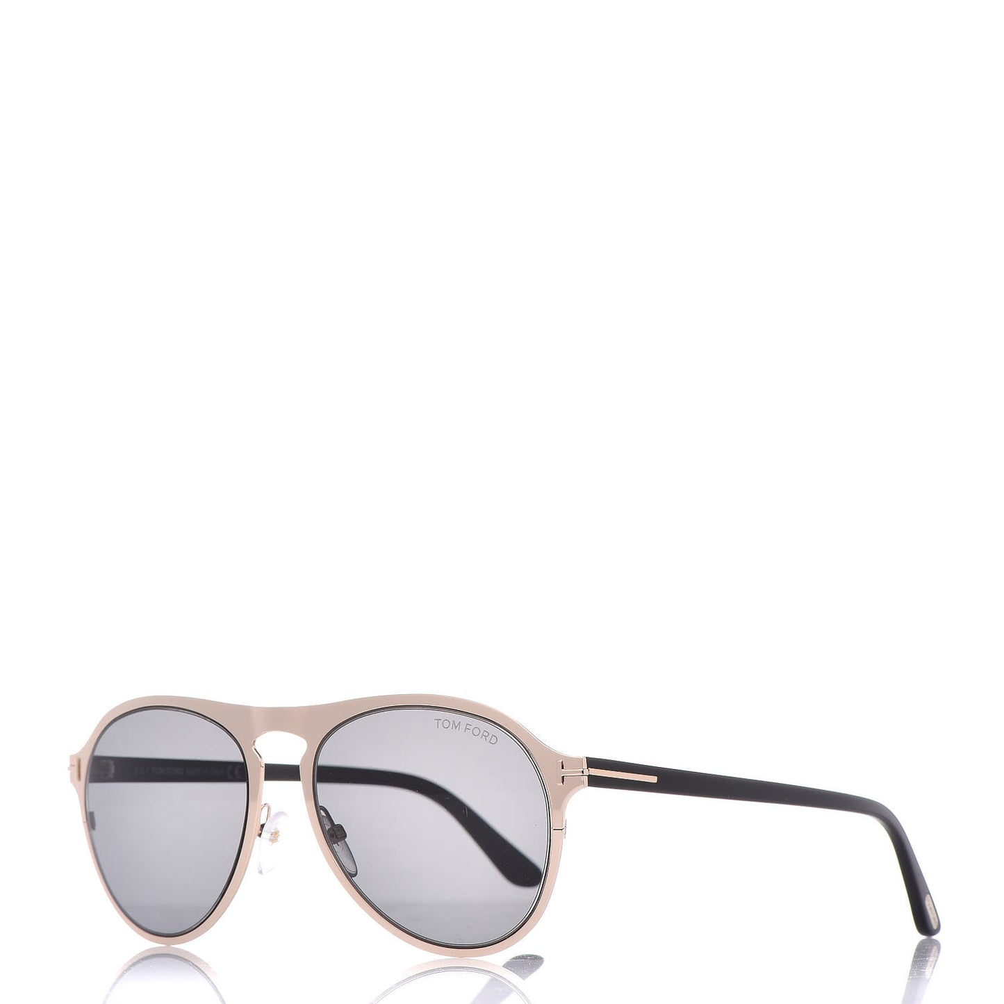 Bradburry Aviator Sunglasses TF525 Shiny Rose Gold Smoke