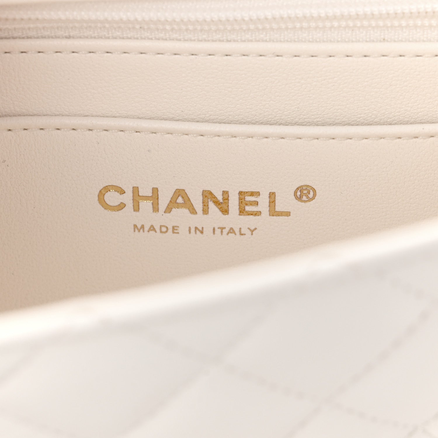 Chanel Lambskin Quilted Mini Crystal Top Handle Rectangular Flap White 5 of 10