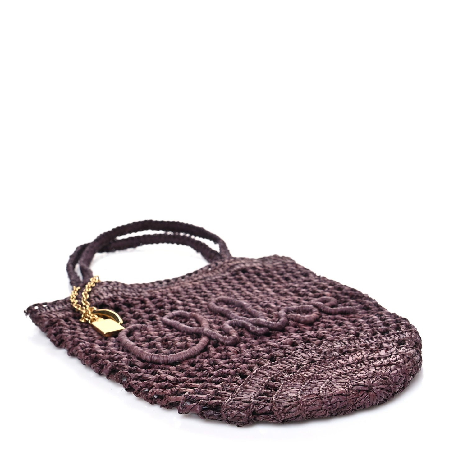 Raffia Small Summer Banana Tote Kohl Brown