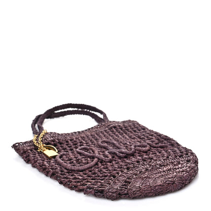 Chloe Raffia Small Summer Banana Tote Kohl Brown 4 of 9