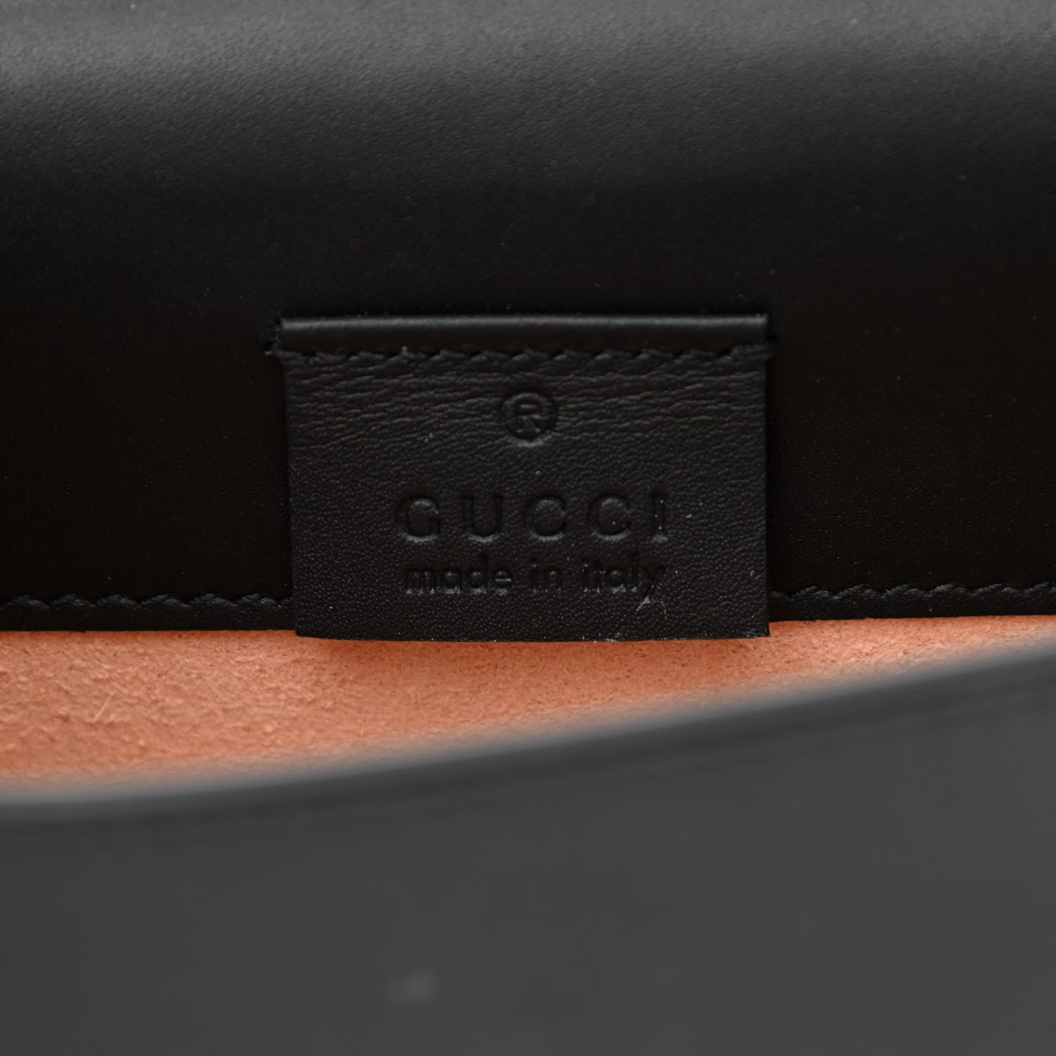Gucci Calfskin Super Mini Sylvie Chain Shoulder Bag Black 5 of 7