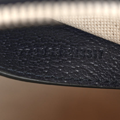 Gucci GG Supreme Monogram Textured Dollar Calfskin Web Mini Ophidia Top Handle Bag Beige Blue 7 of 10