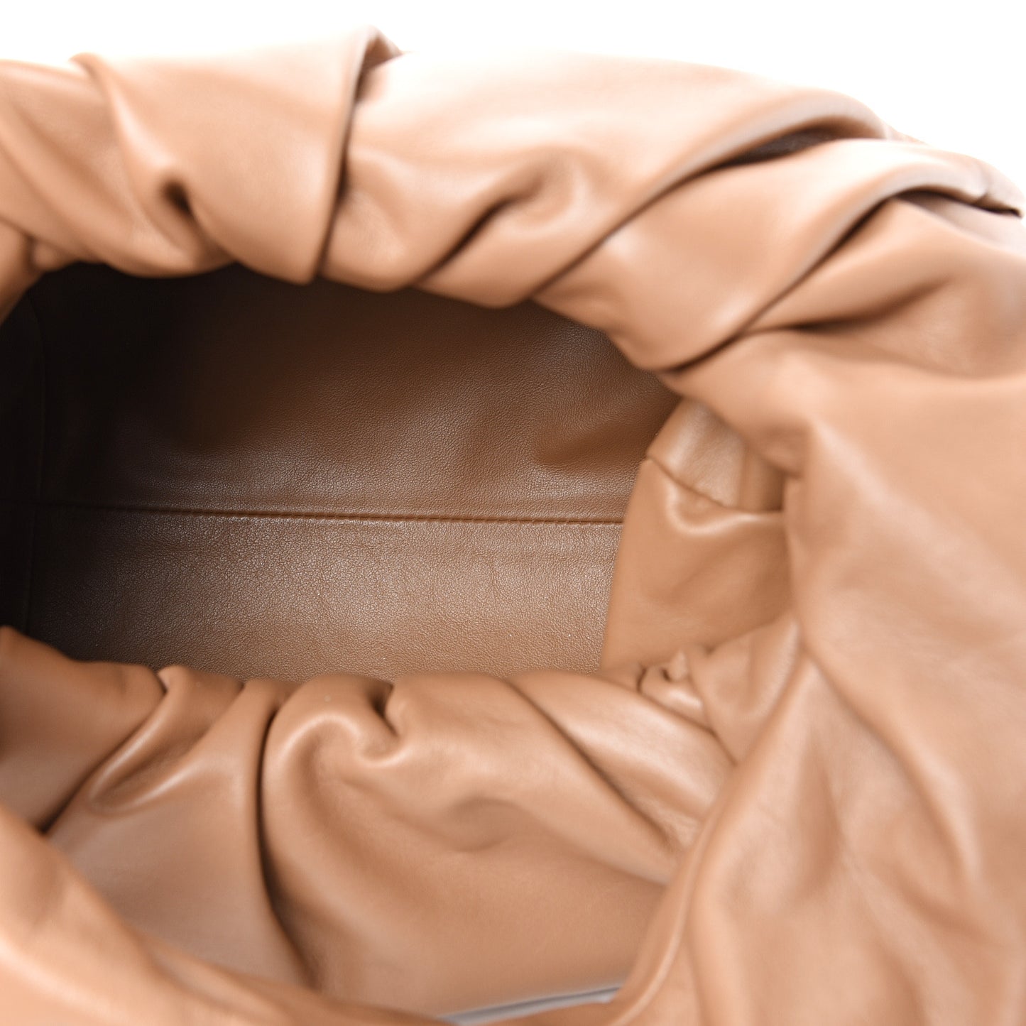 Smooth Butter Calfskin Small The Shoulder Pouch Camello