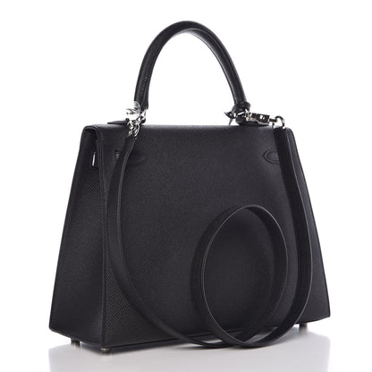 Hermes Epsom Kelly Sellier 25 Black 3 of 38