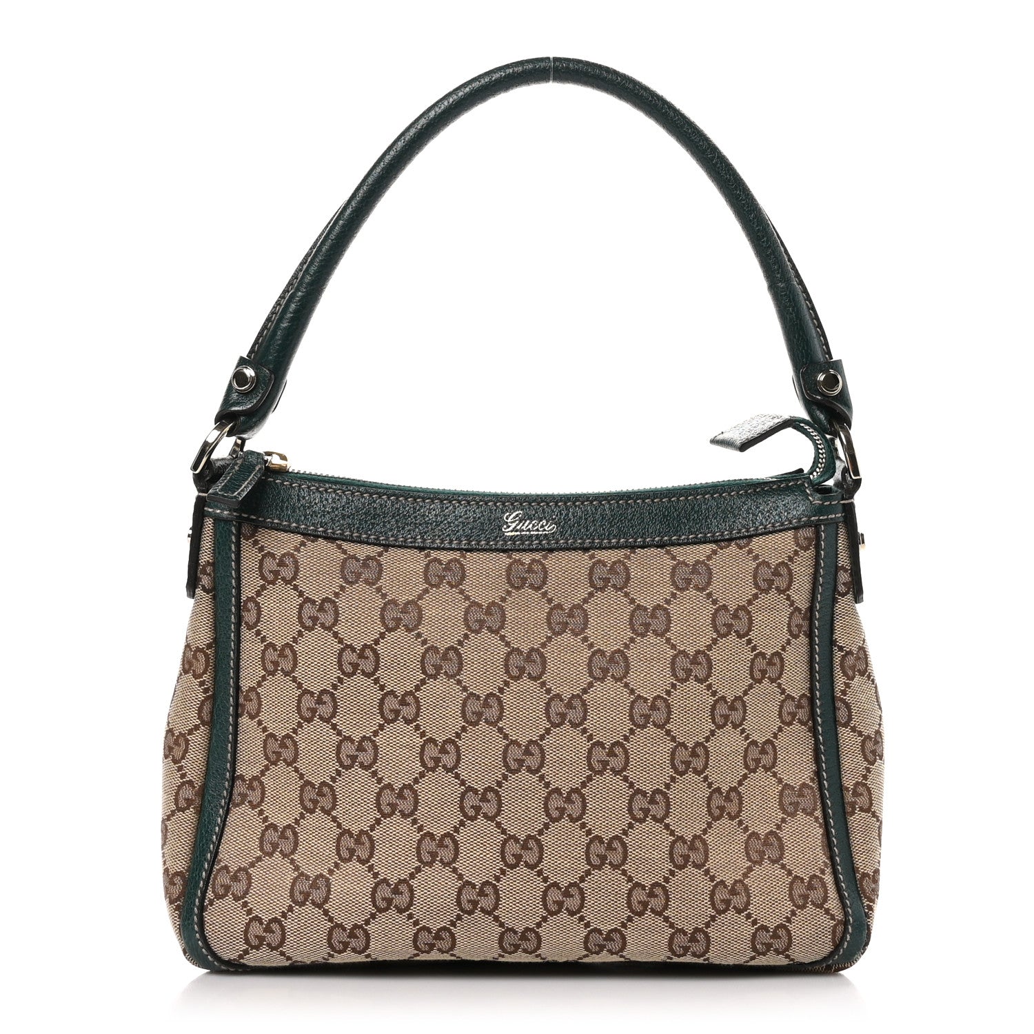 Gucci Monogram Abbey Shoulder Bag Green 1 of 9